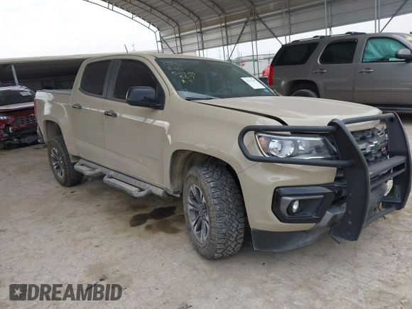 2022 Chevrolet Colorado 4WD Z71 with VIN 1GCGTDENXN1280108, listed as a IAAI auction lot 42275363 with 23,863 mi miles and . Bid and sale history available at DreamBid. Image 1.