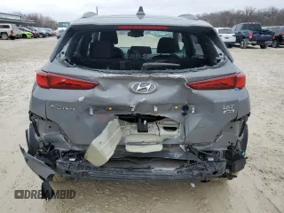 2021 Hyundai Kona Night Edition with VIN KM8K6CA54MU686606, listed as a Copart auction lot 41021354 with 17,769 mi miles and Salvage Title. Bid and sale history available at DreamBid. Image 6.