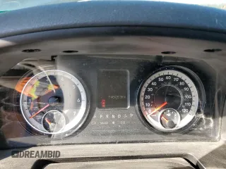 2018 Ram 1500 Express with VIN 1C6RR7FGXJS220351, listed as a Copart auction lot 48469935 with 74,605 mi miles and Salvage title. Bid and sale history available at DreamBid. Image 9.