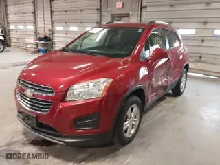 2015 Chevrolet Trax LT with VIN KL7CJRSB6FB063787, listed as a IAAI auction lot 41858467 with 134,342 mi miles. Bid and sale history available at carsss.com. Image 2.