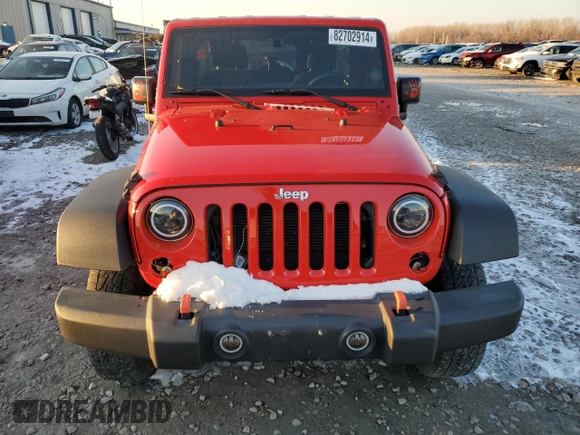 2018 Jeep Wrangler Unlimited Sport S with VIN 1C4BJWDG1JL816411, listed as a Copart auction lot 82702914 with 37,092 mi miles and Salvage Title. Bid and sale history available at DreamBid. Image 5.