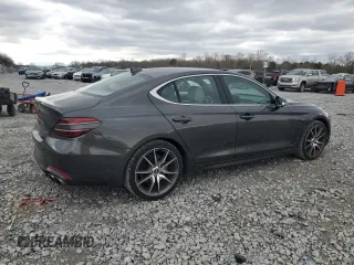 2023 Genesis G70 2.0T with VIN KMTG34TA7PU124188, listed as a Copart auction lot 48004345 with 30,599 mi miles and Salvage Title. Bid and sale history available at carsss.com. Image 3.