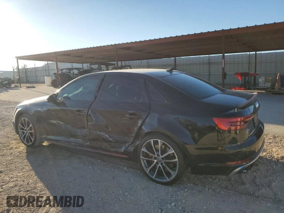 2018 Audi S4 Premium Plus with VIN WAUB4AF40JA002725, listed as a Copart auction lot 49363774 with 73,338 mi miles. Bid and sale history available at carsss.com. Image 2.