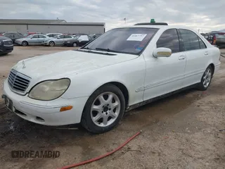 2001 Mercedes-Benz S-Class with VIN WDBNG75J21A204515, listed as a IAAI auction lot 41467757 with 1 mi miles. Bid and sale history available at carsss.com. Image 2.
