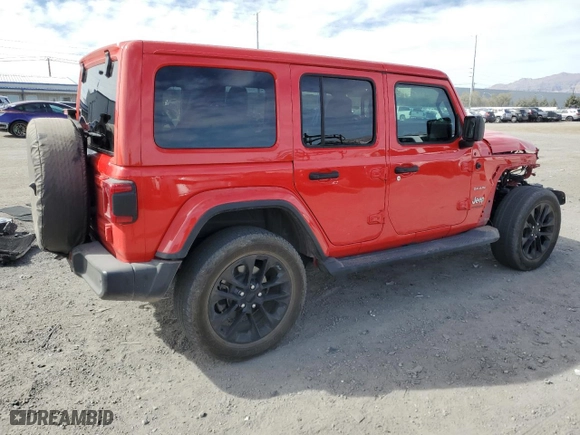 2019 Jeep Wrangler Unlimited Sahara with VIN 1C4HJXEG4KW571277, listed as a Copart auction lot 46953955 with 65,041 mi miles and Salvage Title. Bid and sale history available at carsss.com. Image 3.
