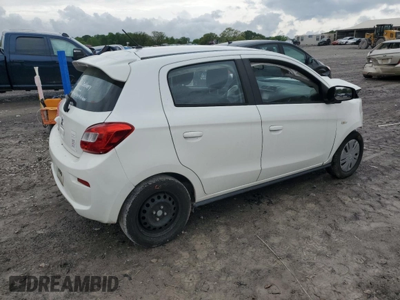 2020 Mitsubishi Mirage ES z VIN ML32A3HJ6LH010710, wystawiony jako Copart lot #53871695 z przebiegiem 61 487 mil mil oraz Szkoda całkowita • Salvage title. Historia ofert i sprzedaży dostępna na DreamBid. Obrazek 3.