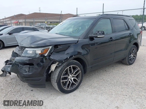 2019 Ford Explorer Sport with VIN 1FM5K8GT0KGB43468, listed as a IAAI auction lot 42502848 with 109,735 mi miles and . Bid and sale history available at DreamBid. Image 2.