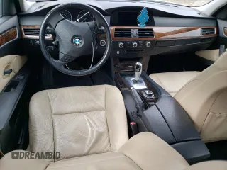 2010 BMW 5 Series 528i with VIN WBANU5C51AC365413, listed as a Copart auction lot 47758385 with 128,091 mi miles and Salvage Title. Bid and sale history available at carsss.com. Image 8.