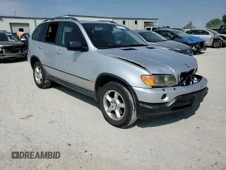 2003 BMW X5 3.0i with VIN 5UXFA53533LV91034, listed as a Copart auction lot 69153124 with 204,415 mi miles and Salvage Title. Bid and sale history available at carsss.com. Image 12.