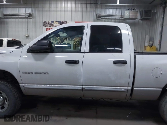 2005 Dodge 2500 SLT with VIN 3D7KS28C05G754988, listed as a IAAI auction lot 41834266 with 163,614 mi miles. Bid and sale history available at carsss.com. Image 15.
