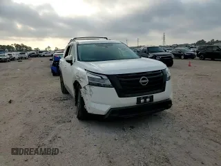 2022 Nissan Pathfinder SV with VIN 5N1DR3BC2NC247957, listed as a Copart auction lot 55448455 with 61,975 mi miles and Salvage title. Bid and sale history available at DreamBid. Image 14.