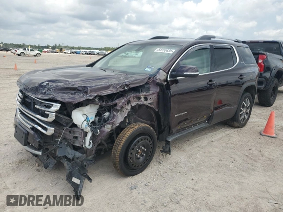 2021 GMC Acadia SLE z VIN 1GKKNKLS9MZ157731, wystawiony jako Copart lot #54155425 z przebiegiem 64 347 mil mil oraz Szkoda całkowita • Salvage title. Historia ofert i sprzedaży dostępna na DreamBid. Obrazek 1.