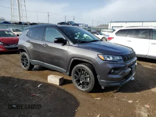2023 Jeep Compass Latitude with VIN 3C4NJDBNXPT559958, listed as a Copart auction lot 49454845 with 9,887 mi miles and Salvage Title. Bid and sale history available at DreamBid. Image 4.