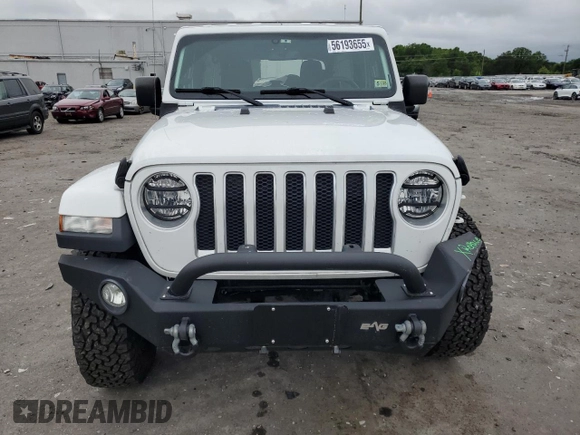 2019 Jeep Wrangler Unlimited Sahara with VIN 1C4HJXEG9KW600644, listed as a Copart auction lot 56193655 with 46,198 mi miles and Salvage title. Bid and sale history available at DreamBid. Image 5.