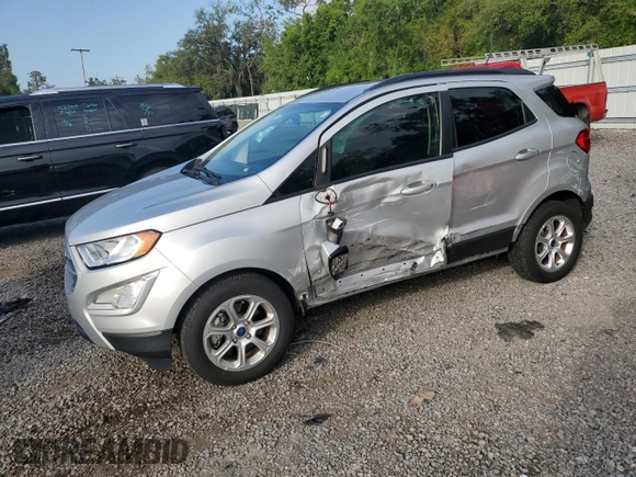 2021 Ford EcoSport SE with VIN MAJ3S2GEXMC449698, listed as a Copart auction lot 52936185 with 18,184 mi miles and Non Repairable. Bid and sale history available at carsss.com. Image 1.