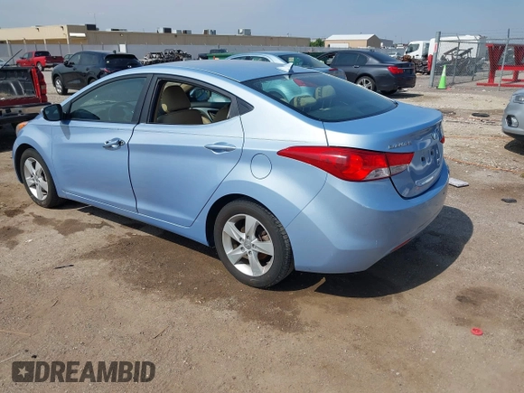 2012 Hyundai Elantra Limited with VIN KMHDH4AE4CU312973, listed as a IAAI auction lot 42453300 with 99,252 mi miles and . Bid and sale history available at DreamBid. Image 3.