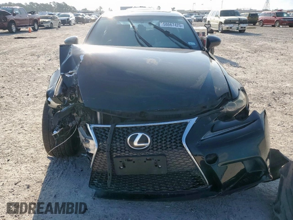 2014 Lexus IS 250 with VIN JTHBF1D25E5019919, listed as a Copart auction lot 58667425 with 154,400 mi miles and Salvage title. Bid and sale history available at DreamBid. Image 5.
