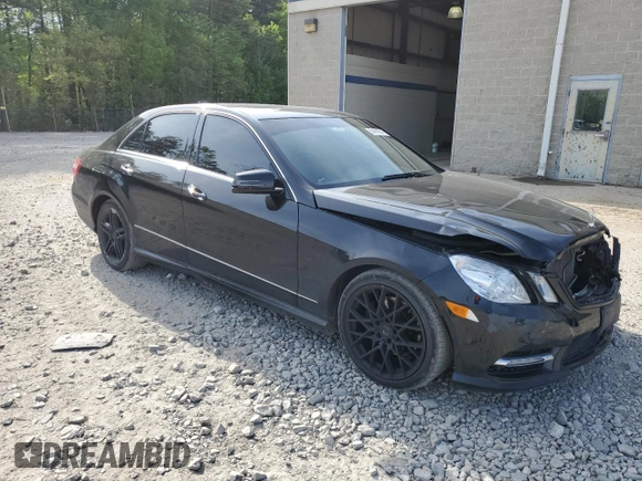 2013 Mercedes-Benz E 350 Luxury with VIN WDDHF8JB2DA706263, listed as a Copart auction lot 54741345 with 208,928 mi miles and Salvage Title. Bid and sale history available at DreamBid. Image 4.