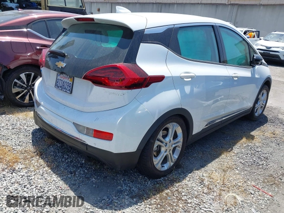 2020 Chevrolet Bolt EV LT with VIN 1G1FY6S03L4132176, listed as a IAAI auction lot 42211304 with 62,063 mi miles and . Bid and sale history available at DreamBid. Image 4.