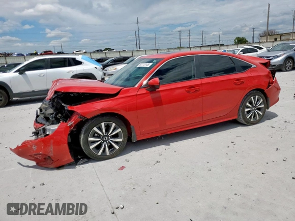 2023 Honda Civic EX with VIN 2HGFE1F75PH314708, listed as a Copart auction lot 63775145 with 10,477 mi miles and Salvage title. Bid and sale history available at DreamBid. Image 1.