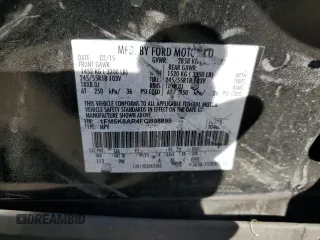 2015 Ford Utility Police Interceptor with VIN 1FM5K8AR4FGB98895, listed as a Copart auction lot 77586044 with 144,099 mi miles and Salvage Title. Bid and sale history available at carsss.com. Image 13.