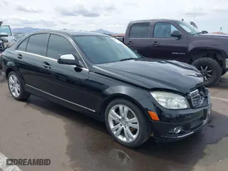 2009 Mercedes-Benz C-Class 3.0L Sport with VIN WDDGF54X29R052892, listed as a IAAI auction lot 41806036 with 91,563 mi miles. Bid and sale history available at carsss.com. Image 1.