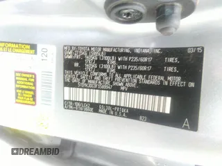 2015 Toyota Sienna XLE with VIN 5TDYK3DC0FS589947, listed as a IAAI auction lot 36567379 with 130,969 mi miles and . Bid and sale history available at DreamBid. Image 9.