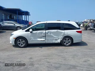 2022 Honda Odyssey EX-L with VIN 5FNRL6H79NB054120, listed as a IAAI auction lot 41694040 with 55,036 mi miles and . Bid and sale history available at DreamBid. Image 14.