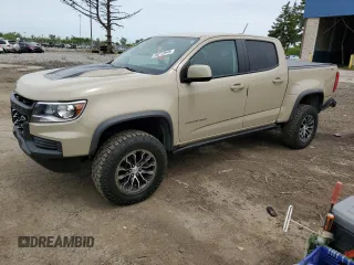 2022 Chevrolet Colorado 4WD ZR2 z VIN 1GCPTEE15N1195390, wystawiony jako Copart lot #58212645 z przebiegiem 43 480 mil mil oraz Czysty tytuł • Clean title. Historia ofert i sprzedaży dostępna na DreamBid. Obrazek 1.