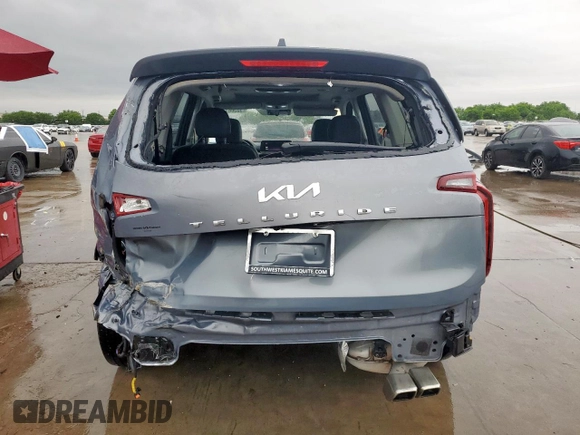 2022 Kia Telluride EX with VIN 5XYP34HC7NG243155, listed as a Copart auction lot 55508125 with 55,033 mi miles and Salvage title. Bid and sale history available at DreamBid. Image 6.