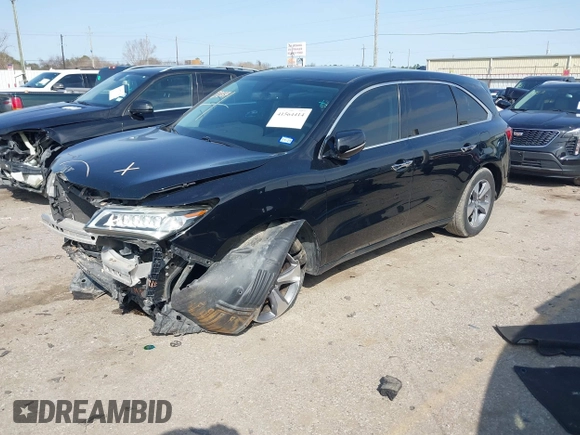 2014 Acura MDX with VIN 5FRYD3H28EB004674, listed as a IAAI auction lot 41564414 with 186,220 mi miles. Bid and sale history available at carsss.com. Image 2.
