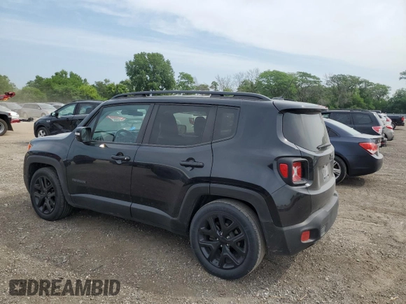 2017 Jeep Renegade Latitude with VIN ZACCJABBXHPF27614, listed as a Copart auction lot 59770505 with 95,981 mi miles and Salvage title. Bid and sale history available at DreamBid. Image 2.