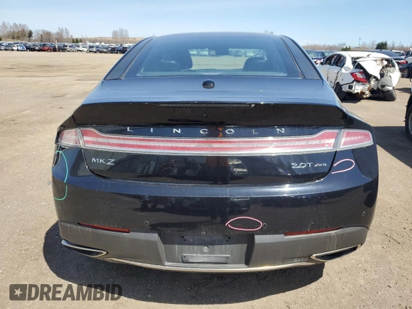 2017 Lincoln MKZ Reserve z VIN 3LN6L5F91HR601851, wystawiony jako Copart lot #54720405 z przebiegiem Nie podano mil oraz Czysty tytuł • Clean title. Historia ofert i sprzedaży dostępna na DreamBid. Obrazek 6.