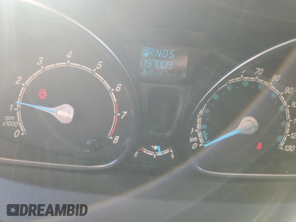 2019 Ford Fiesta SE with VIN 3FADP4EJ8KM107132, listed as a Copart auction lot 75043964 with 97,009 mi miles and Salvage Title. Bid and sale history available at carsss.com. Image 9.