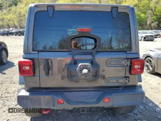 2020 Jeep Wrangler Unlimited Rubicon z VIN 1C4HJXFN3LW342670, wystawiony jako Copart lot #55022415 z przebiegiem 19 569 mil mil oraz Szkoda całkowita • Salvage title. Historia ofert i sprzedaży dostępna na DreamBid. Obrazek 6.