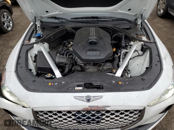 2021 Genesis G70 2.0T with VIN KMTG64LA9MU077166, listed as a Copart auction lot 42210745 with 59,020 mi miles and Salvage Title. Bid and sale history available at carsss.com. Image 11.