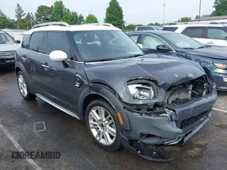 2020 MINI Countryman Cooper S with VIN WMZYW7C0XL3L85463, listed as a IAAI auction lot 42344478 with 54,654 mi miles and . Bid and sale history available at DreamBid. Image 1.