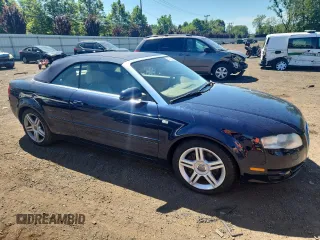 2007 Audi A4 2.0T with VIN WAUDF48H17K027091, listed as a Copart auction lot 65282805 with 88,245 mi miles and Salvage title. Bid and sale history available at DreamBid. Image 4.