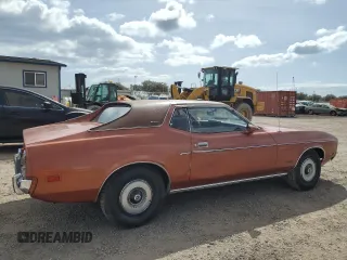 1973 Ford Mustang z VIN 3F04H211483, wystawiony jako Copart lot #57184715 z przebiegiem 65 171 mil mil oraz Tytuł czysty. Historia ofert i sprzedaży dostępna na DreamBid. Obrazek 3.