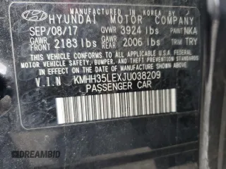 2018 Hyundai Elantra with VIN KMHH35LEXJU038209, listed as a Copart auction lot 51302795 with 125,062 mi miles and Salvage Title. Bid and sale history available at DreamBid. Image 15.