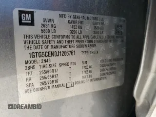 2018 GMC Canyon 2WD SLE with VIN 1GTG5CEN0J1206761, listed as a Copart auction lot 42490995 with 132,480 mi miles and Clean Title. Bid and sale history available at carsss.com. Image 12.