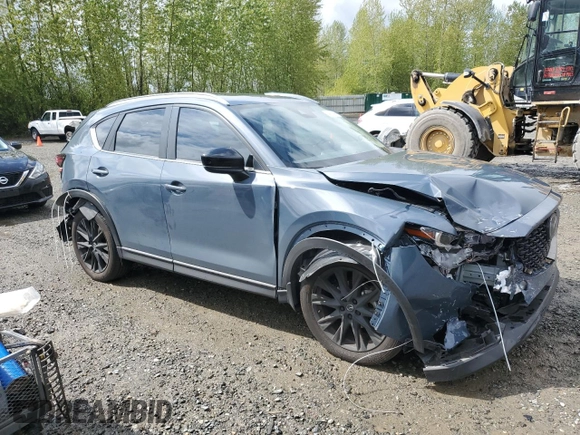 2023 Mazda CX-5 2.5 S Preferred Package with VIN JM3KFBCM3P0128607, listed as a Copart auction lot 54008445 with 26,852 mi miles and Salvage Title. Bid and sale history available at carsss.com. Image 4.