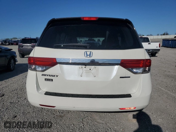 2016 Honda Odyssey SE with VIN 5FNRL5H35GB005538, listed as a Copart auction lot 53326945 with 167,359 mi miles and Salvage Title. Bid and sale history available at DreamBid. Image 6.