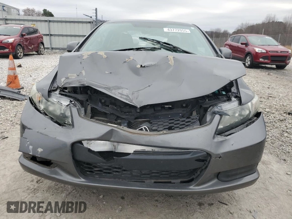 2013 Honda Civic Cpe LX with VIN 2HGFG3B51DH521795, listed as a Copart auction lot 43772055 with 83,740 mi miles and Salvage Title. Bid and sale history available at carsss.com. Image 5.