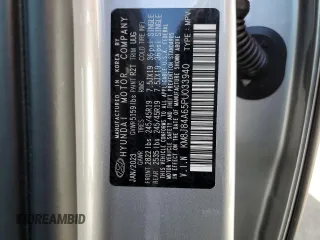 2023 Hyundai NEXO Limited z VIN KM8J84A65PU033940, wystawiony jako Copart lot #67062014 z przebiegiem 10 985 mil mil oraz Szkoda całkowita • Salvage title. Historia ofert i sprzedaży dostępna na DreamBid. Obrazek 14.