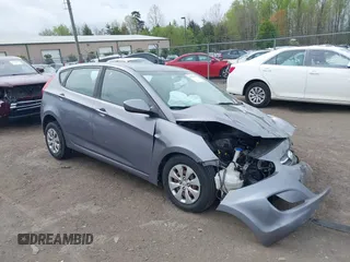2016 Hyundai Accent SE with VIN KMHCT5AE5GU289077, listed as a IAAI auction lot 39170567 with 112,896 mi miles. Bid and sale history available at carsss.com. Image 1.