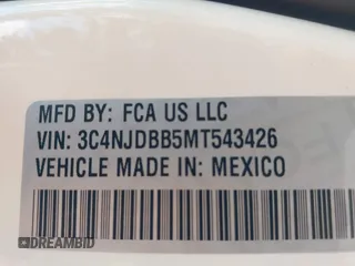 2021 Jeep Compass Altitude с VIN 3C4NJDBB5MT543426, выставлен на аукционе IAAI как лот 42124318 с пробегом 53 341 миль миль и . История ставок и продаж доступна на DreamBid. Изображение 9.