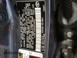 2012 Toyota Camry L with VIN 4T4BF1FK0CR239567, listed as a Copart auction lot 54764815 with 57,425 mi miles and Salvage Title. Bid and sale history available at carsss.com. Image 12.