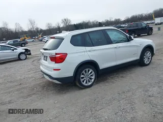 2017 BMW X3 xDrive28i with VIN 5UXWX9C36H0W68556, listed as a IAAI auction lot 41217277 with 120,572 mi miles and . Bid and sale history available at DreamBid. Image 4.
