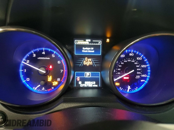 2019 Subaru Outback Premium with VIN 4S4BSAHC3K3208099, listed as a Copart auction lot 53633105 with 75,792 mi miles and Salvage Title. Bid and sale history available at DreamBid. Image 9.